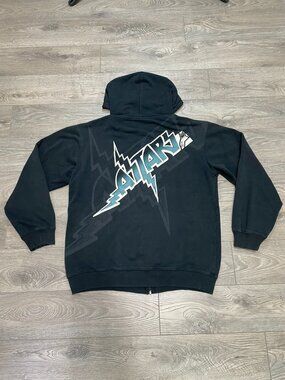 Alpinestars x Atari Vintage Black Zip Up Hoodie Big Back Graphic Y2K Mens Size X
